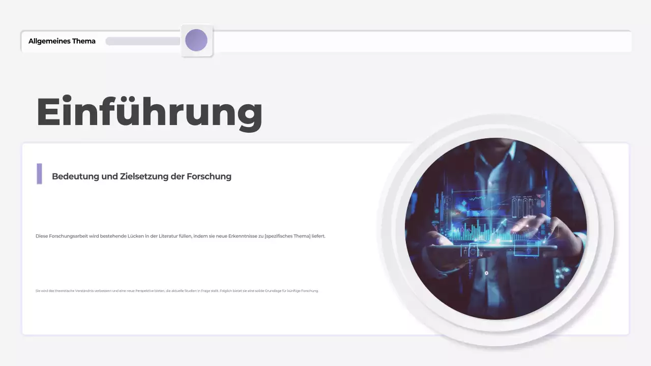 lila moderne These Präsentation