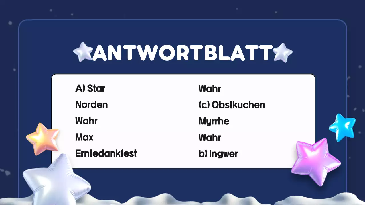 blaues weihnachtsquiz präsentation