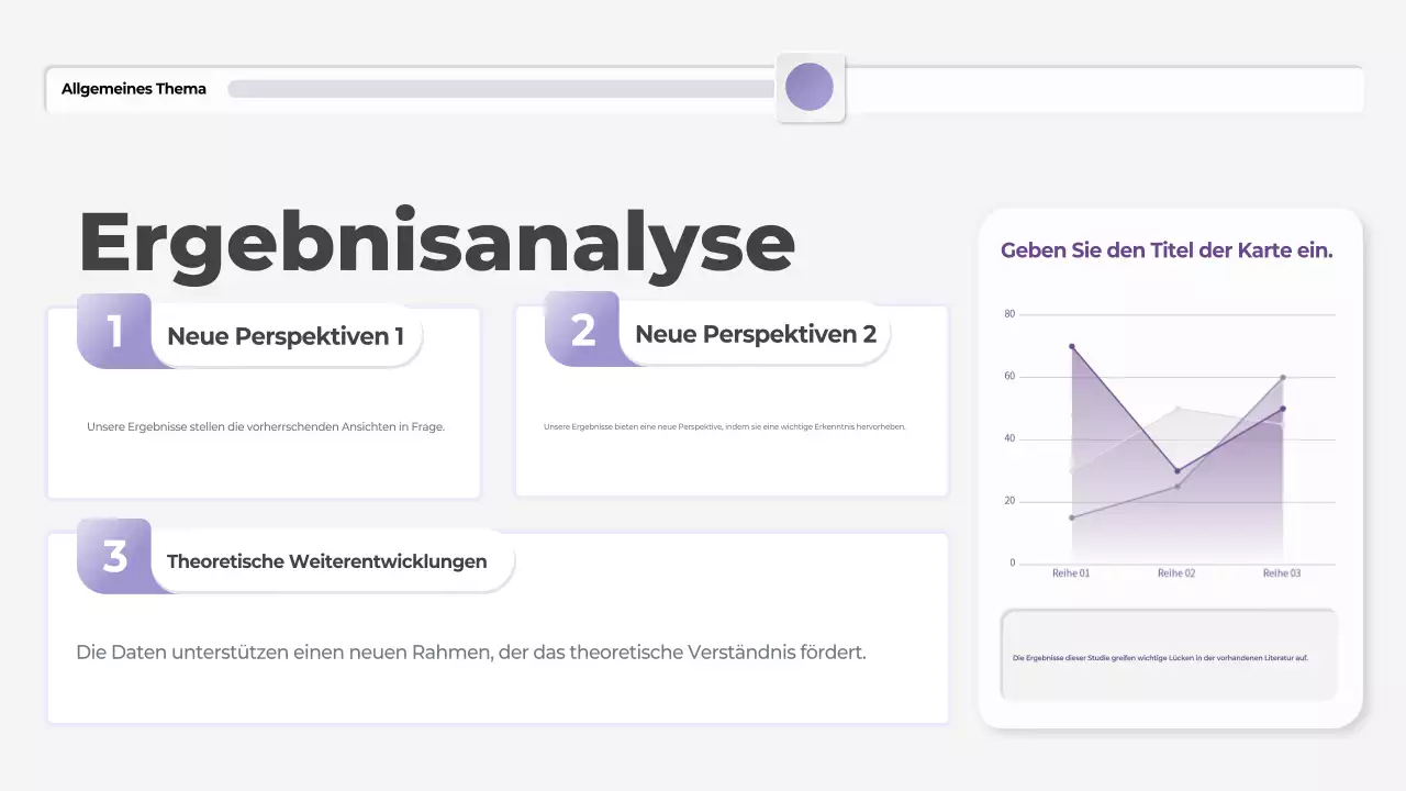 lila moderne These Präsentation