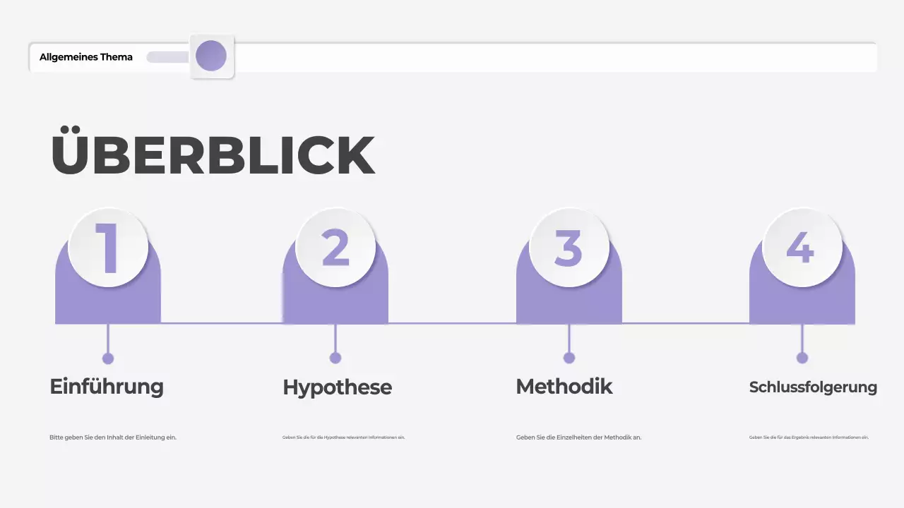 lila moderne These Präsentation