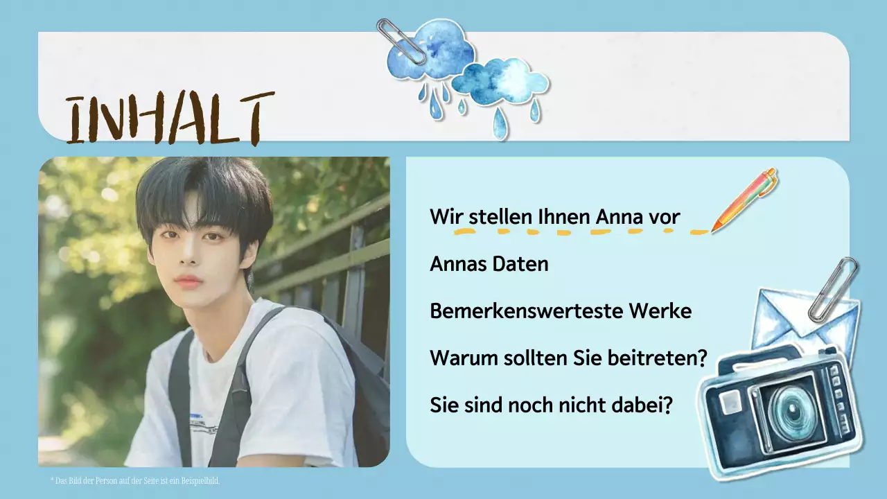 Blaue Ästhetik K-Drama Fandom Pitch Deck