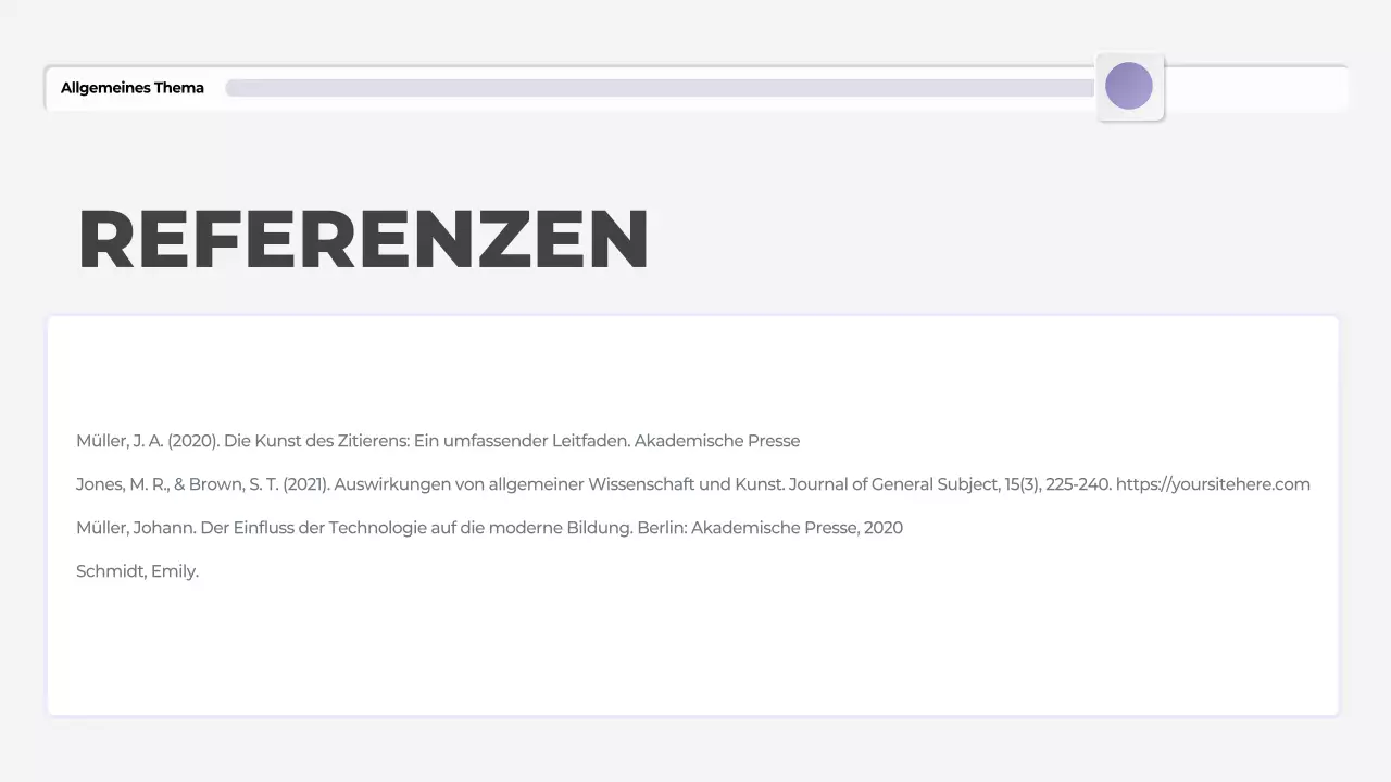 lila moderne These Präsentation