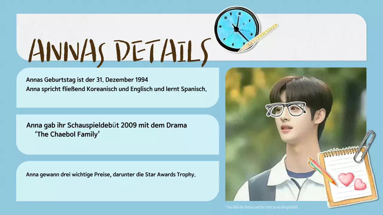 Blaue Ästhetik K-Drama Fandom Pitch Deck