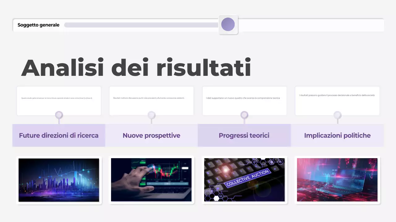 presentazione di tesi moderna in viola