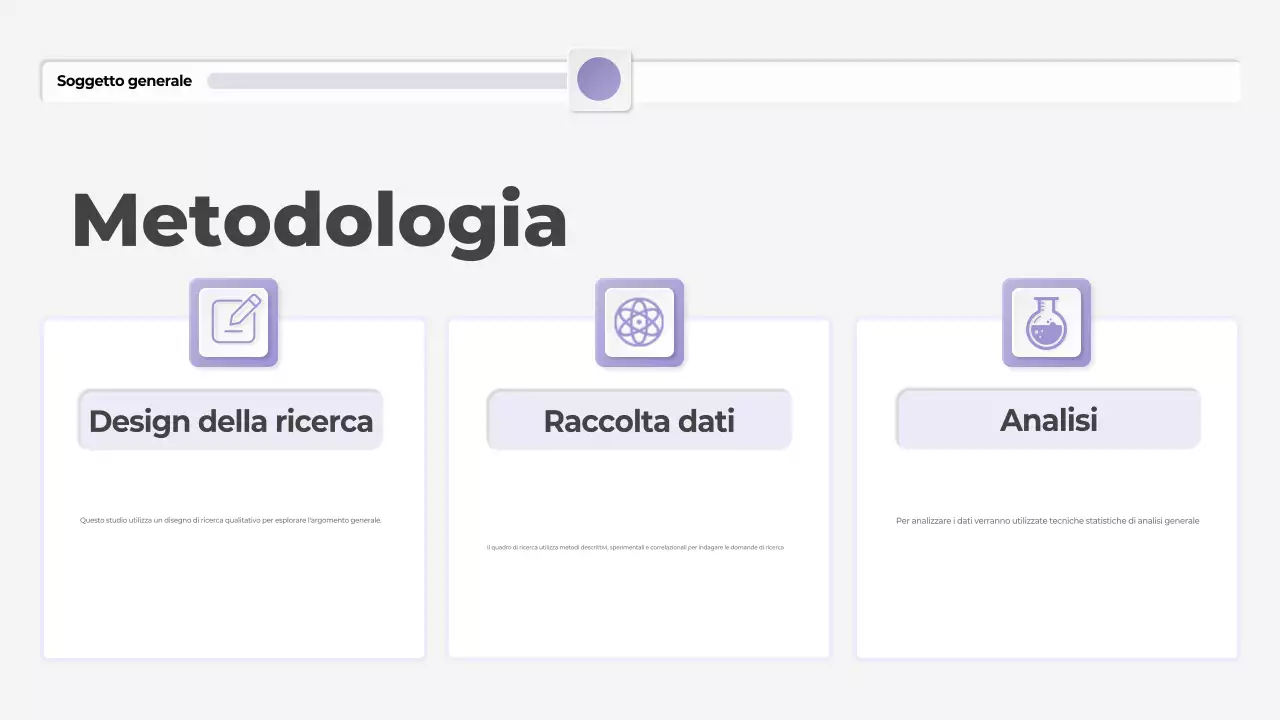 presentazione di tesi moderna in viola