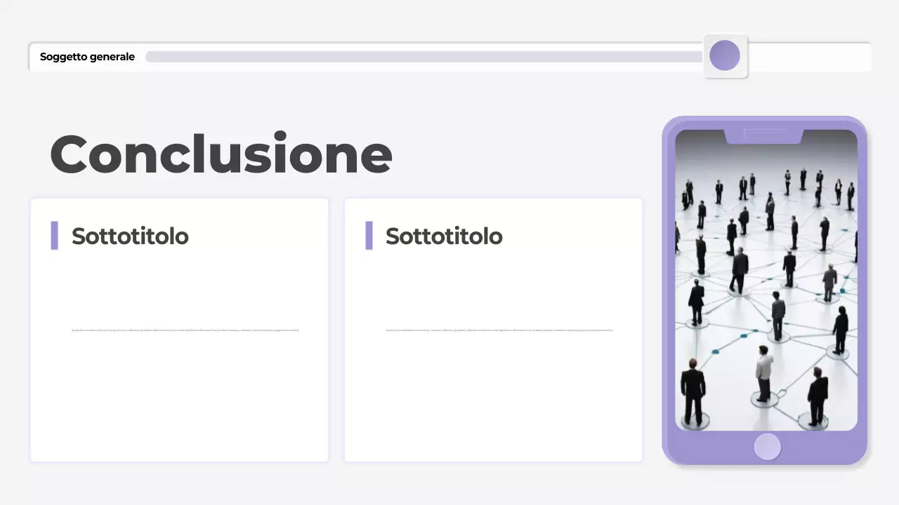 presentazione di tesi moderna in viola