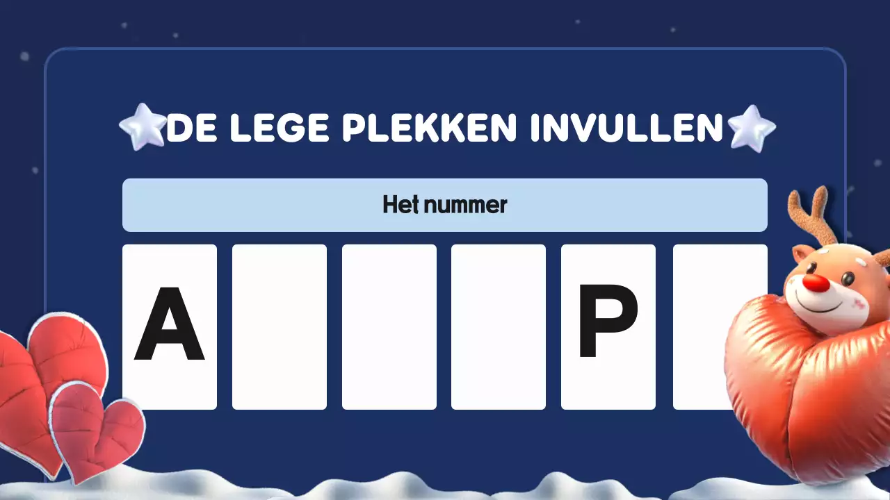 presentatie blauwe kerst quiz