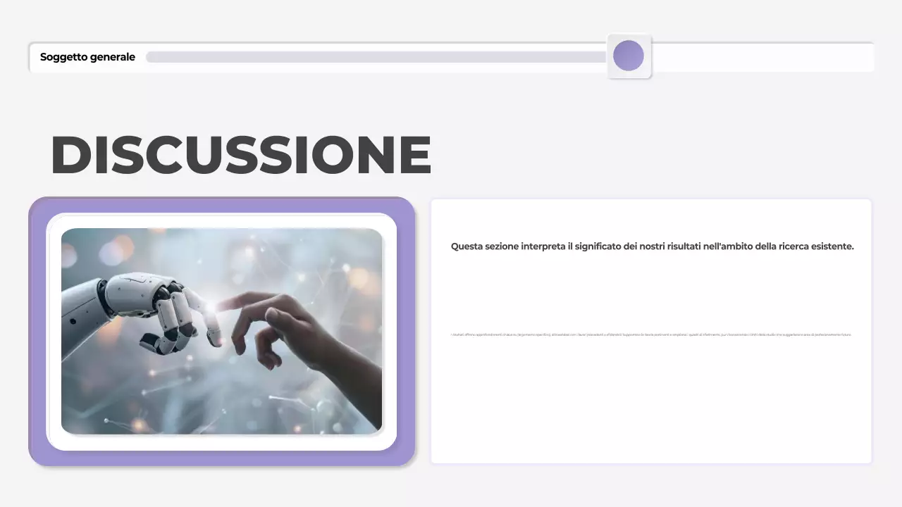 presentazione di tesi moderna in viola