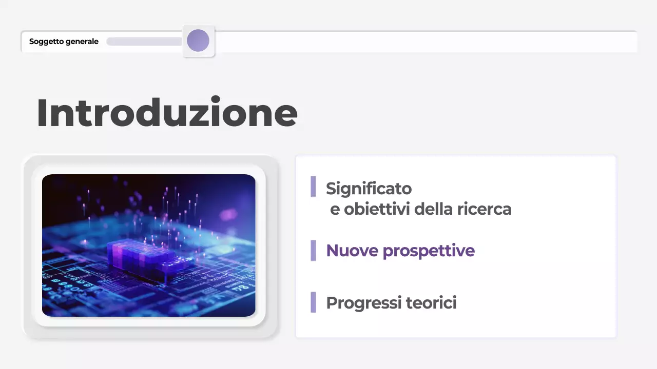 presentazione di tesi moderna in viola