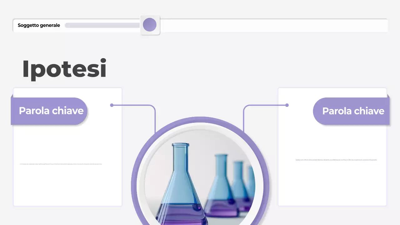presentazione di tesi moderna in viola