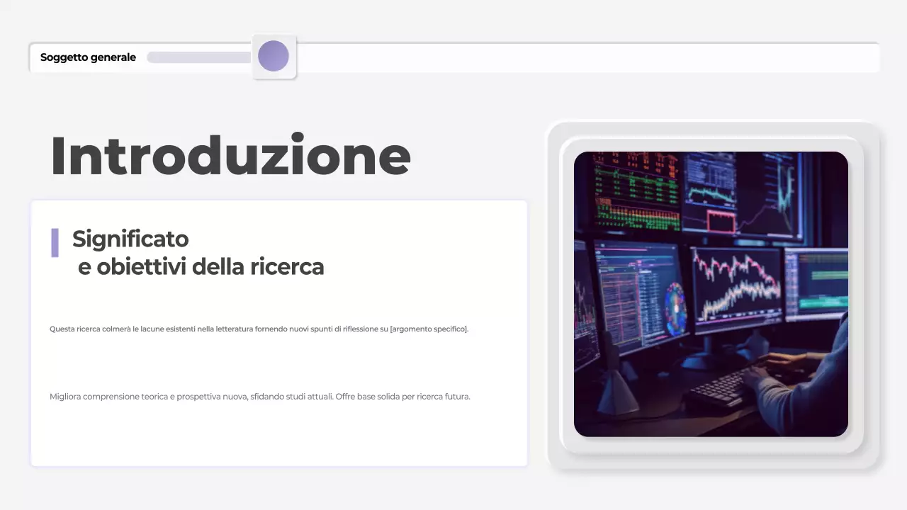 presentazione di tesi moderna in viola