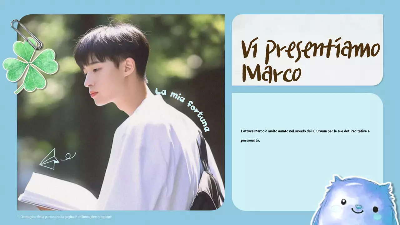 fandom estetico blu del k-drama pitch deck