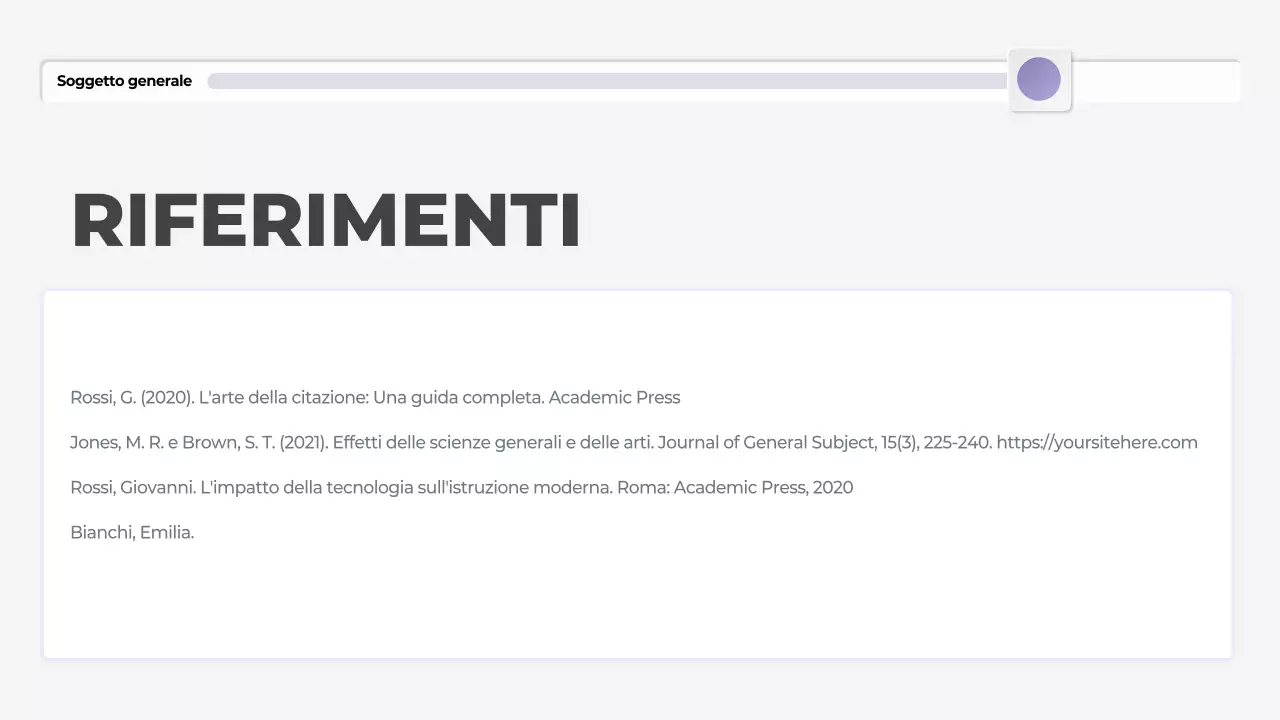 presentazione di tesi moderna in viola