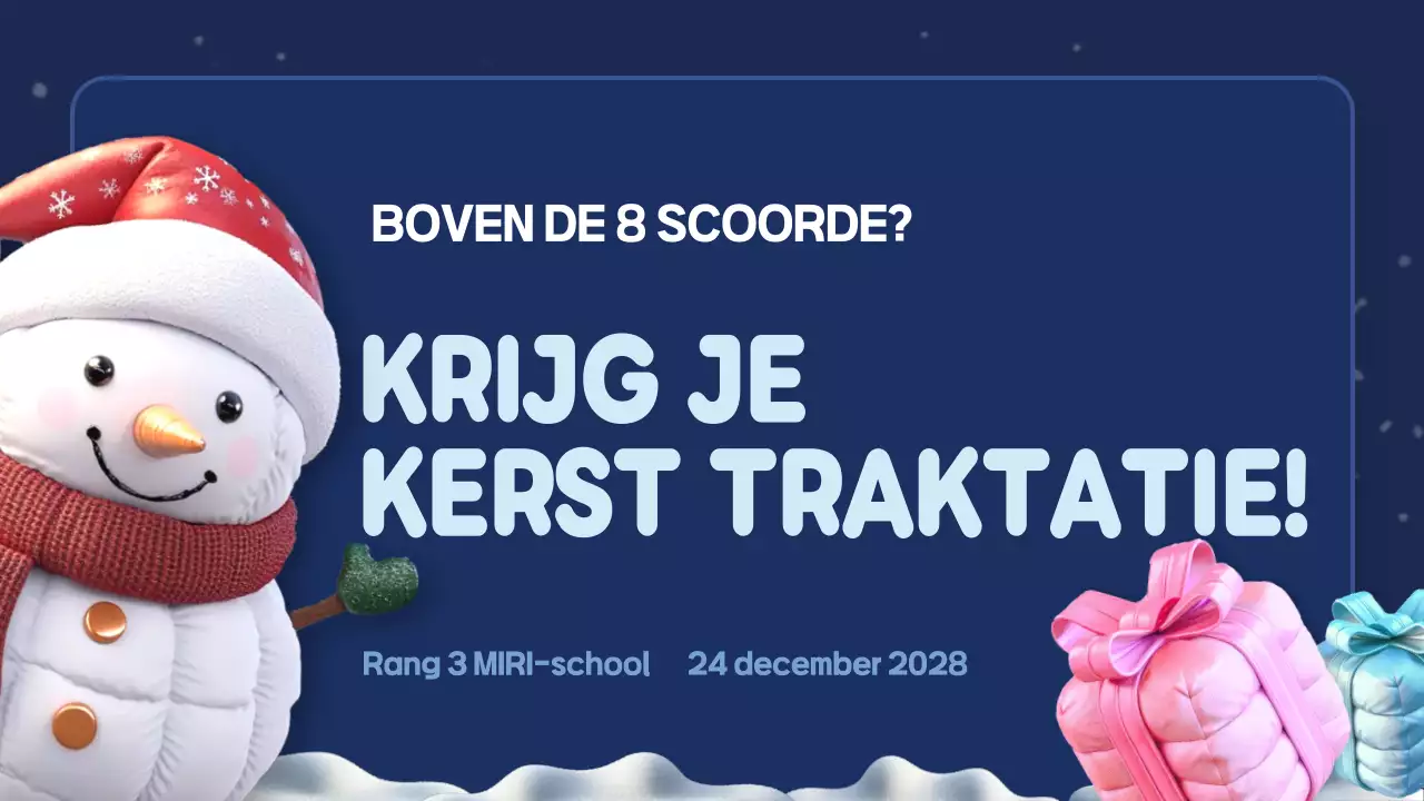 presentatie blauwe kerst quiz