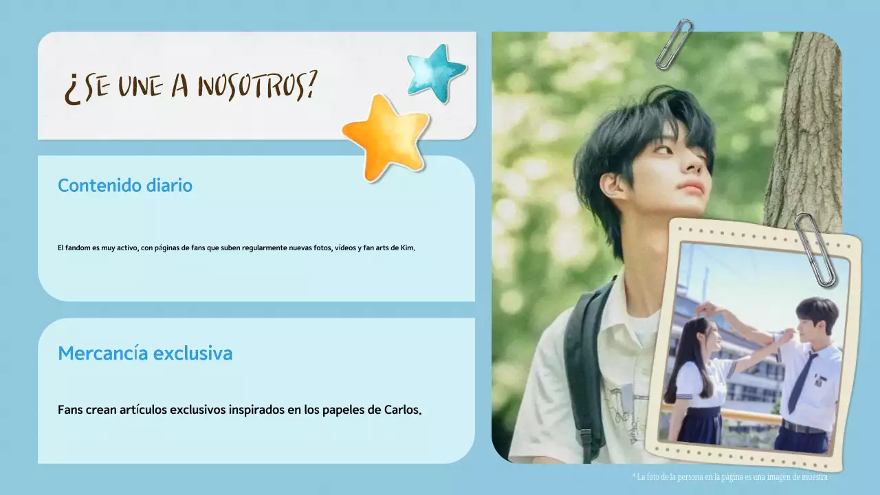 blue aesthetic k-drama fandom pitch deck