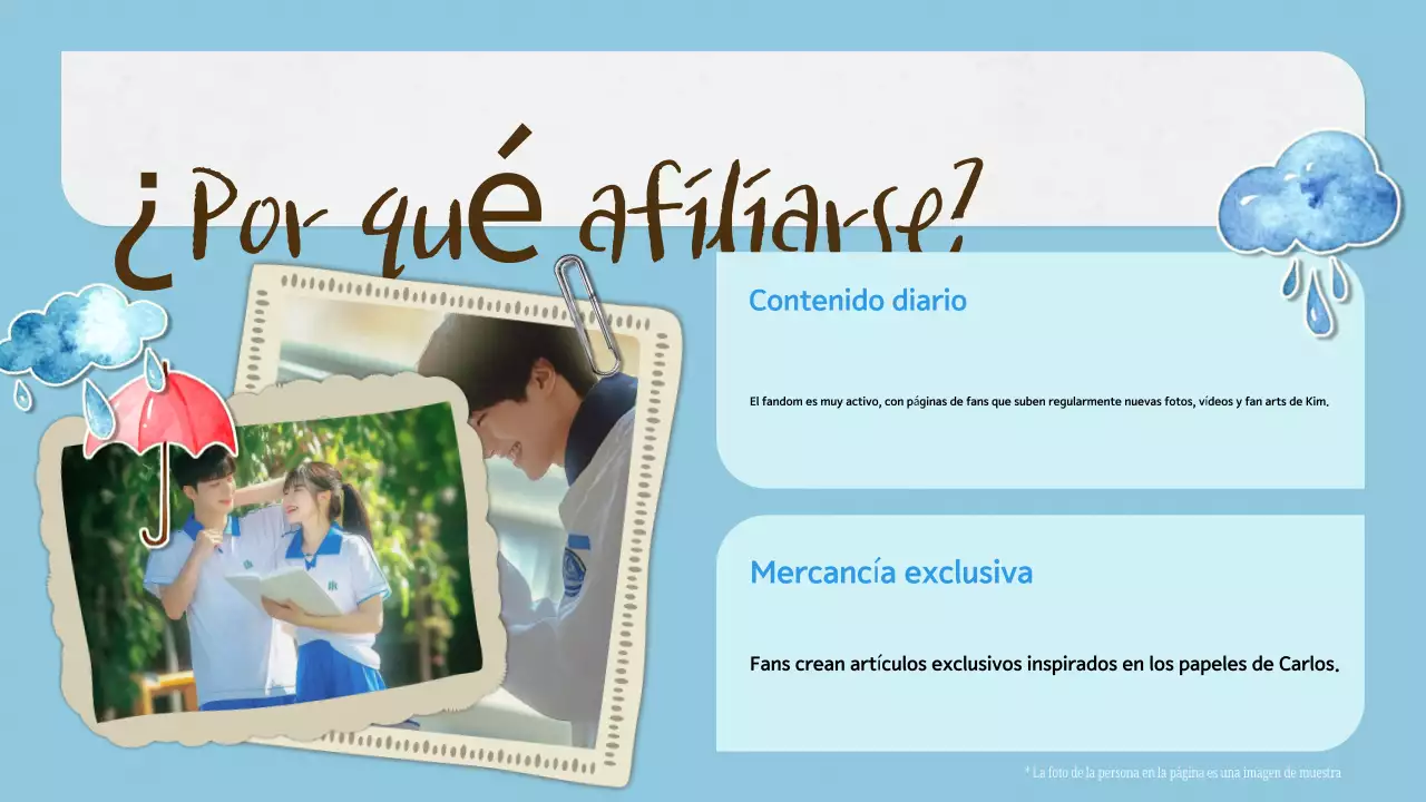 blue aesthetic k-drama fandom pitch deck