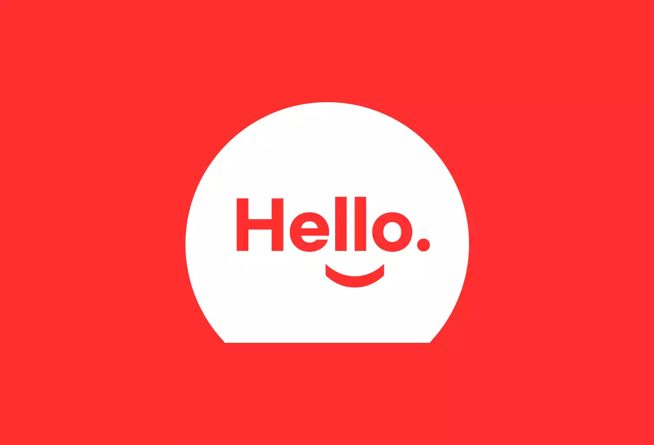 赤 シンプル 挨拶 ロゴ