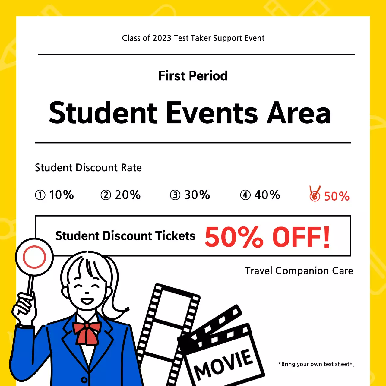 Promover o seu evento Yellow Pop