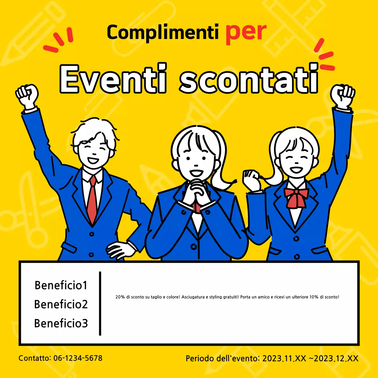 Promuovete il vostro evento Yellow Pop