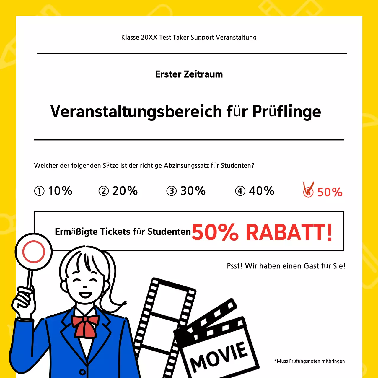 Werben Sie für Ihre Yellow Pop Veranstaltung