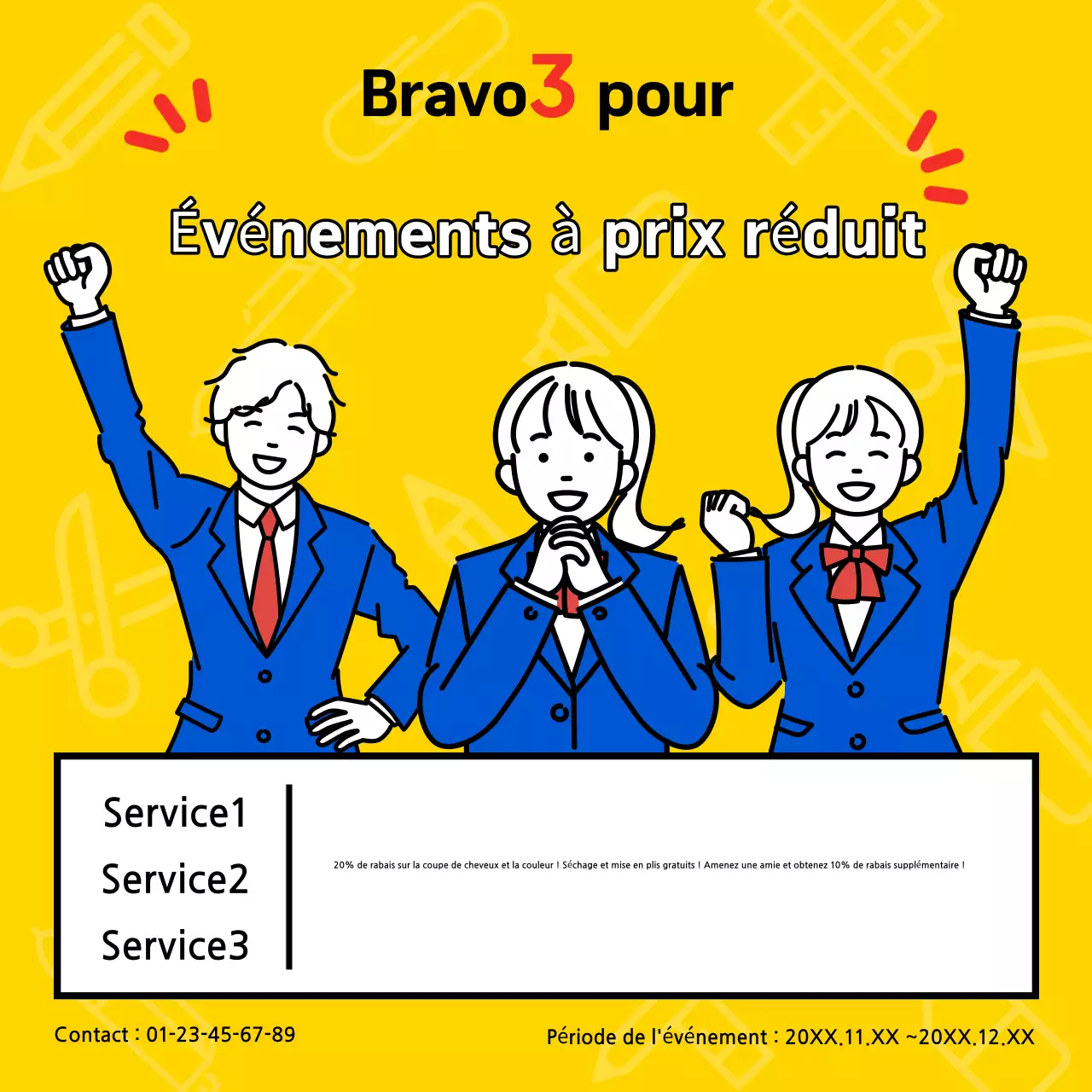 Promouvoir votre événement Yellow Pop