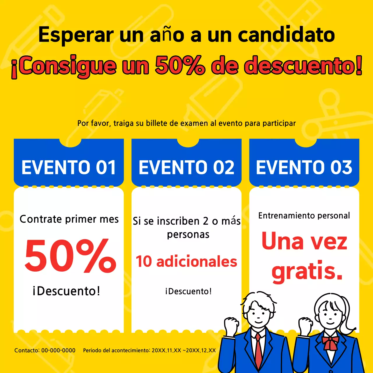 Promocione su evento Yellow Pop