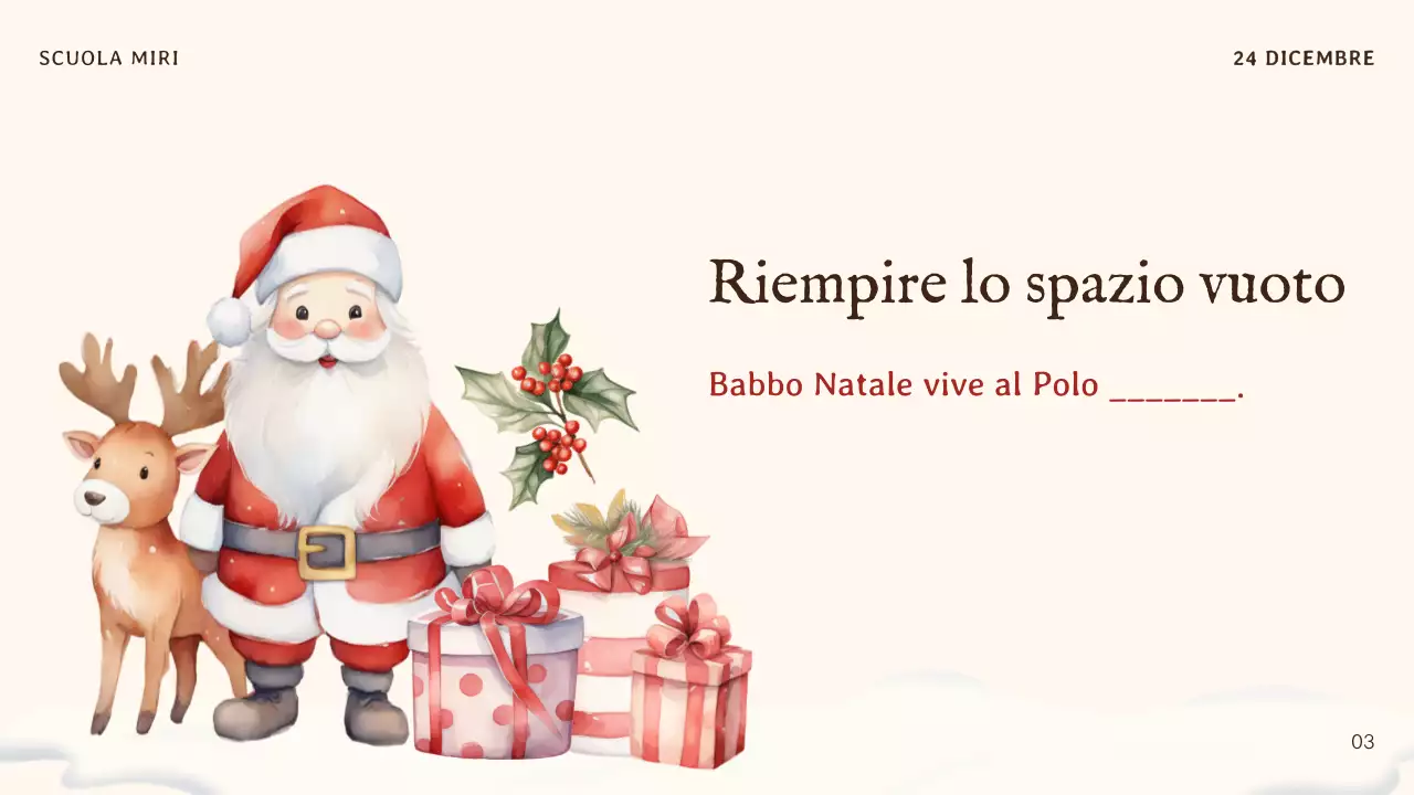 invito natalizio tradizionale beige