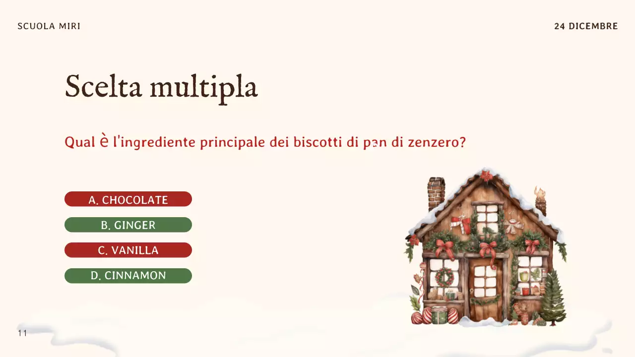 invito natalizio tradizionale beige