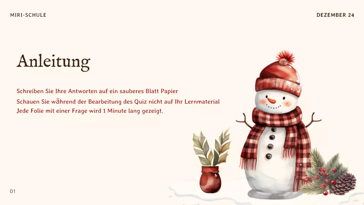 beige traditionelle Weihnachtseinladung