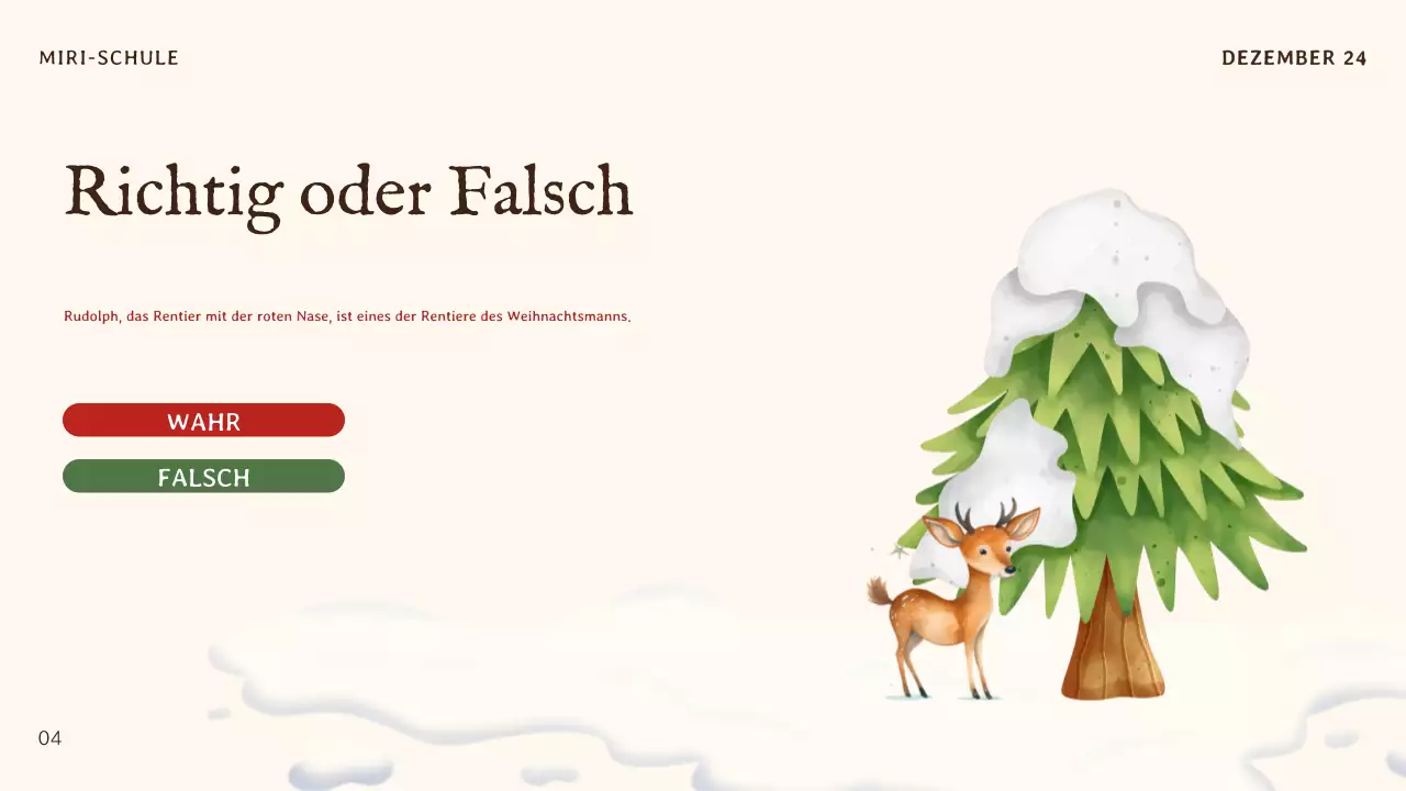 beige traditionelle Weihnachtseinladung