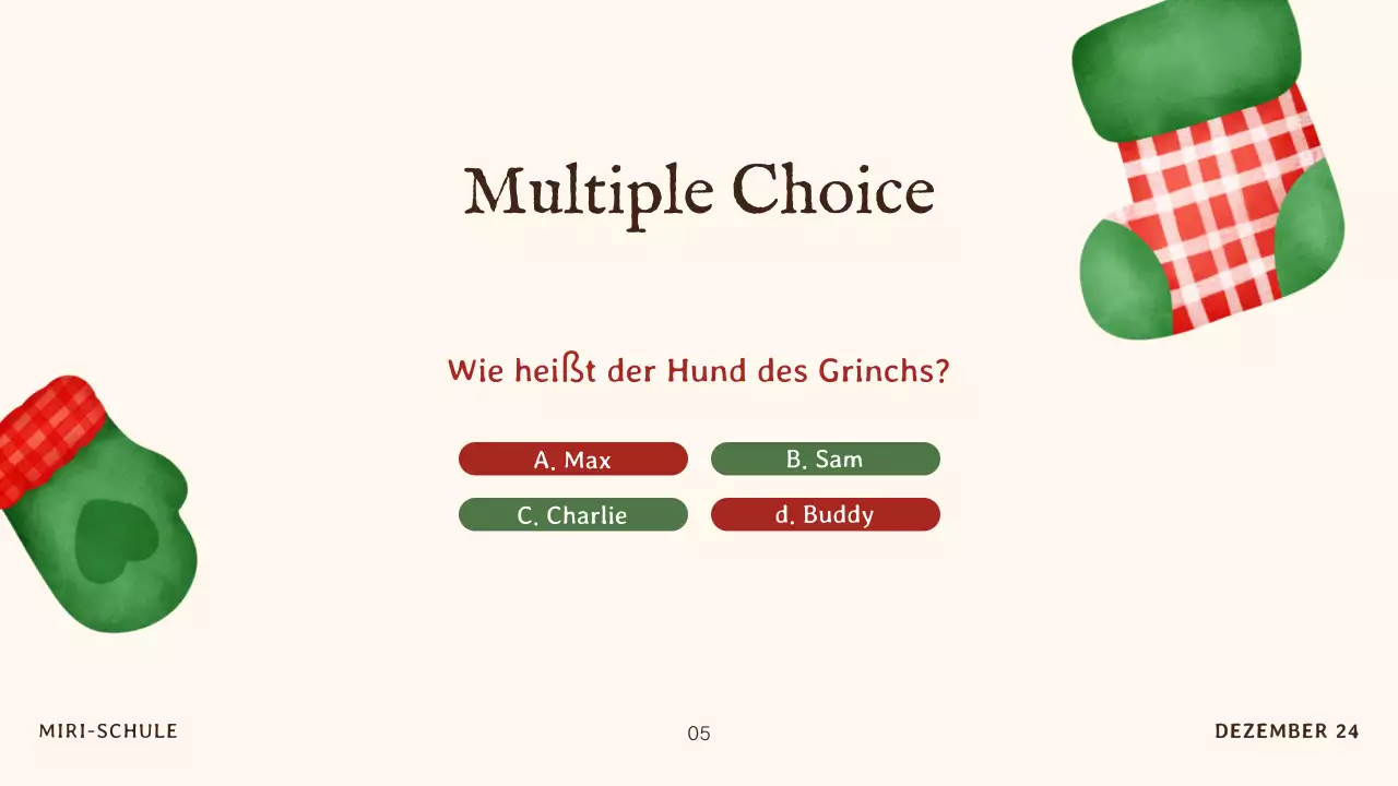 beige traditionelle Weihnachtseinladung