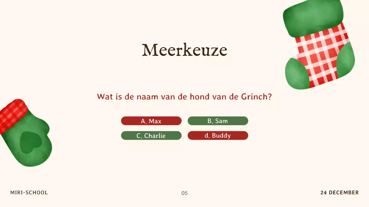 beige traditionele kerstuitnodiging