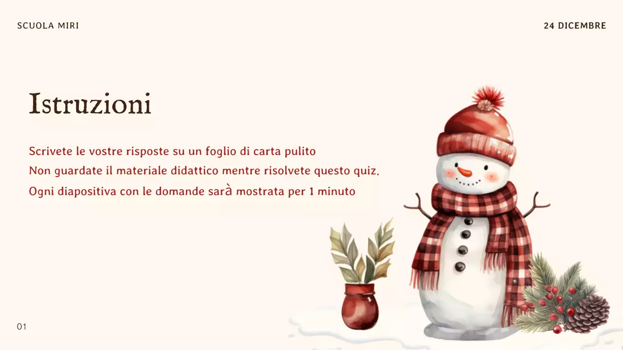 invito natalizio tradizionale beige