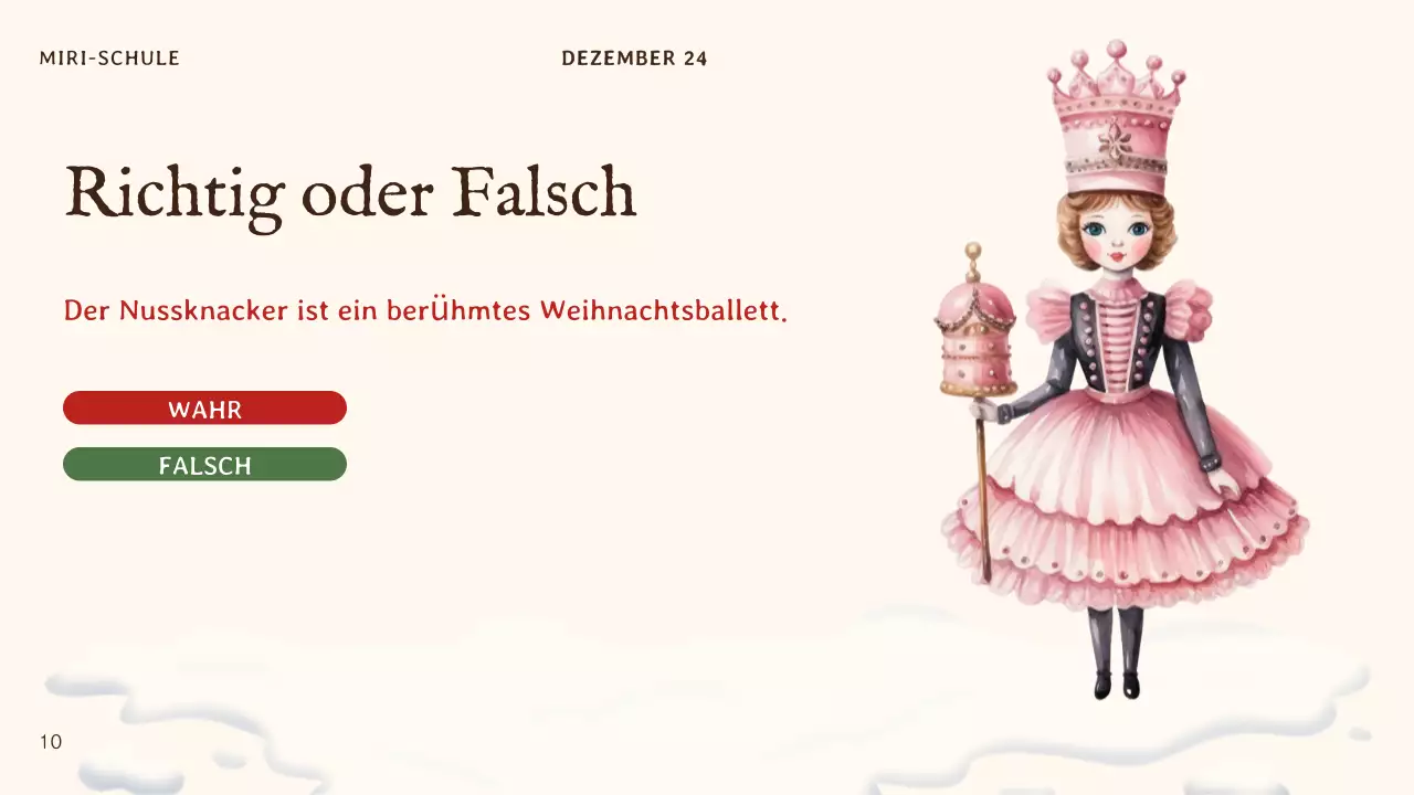 beige traditionelle Weihnachtseinladung