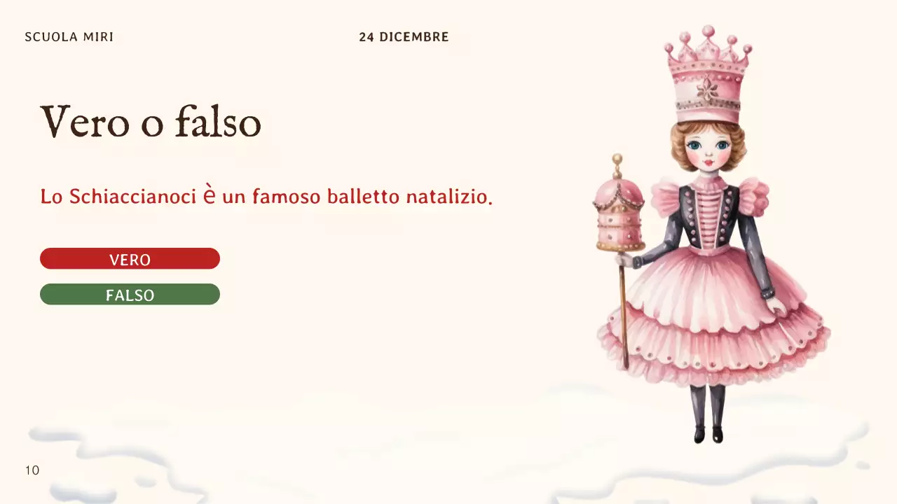 invito natalizio tradizionale beige