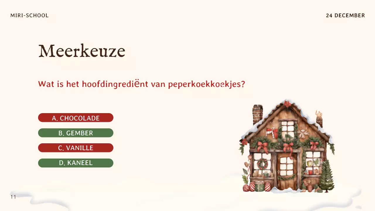 beige traditionele kerstuitnodiging