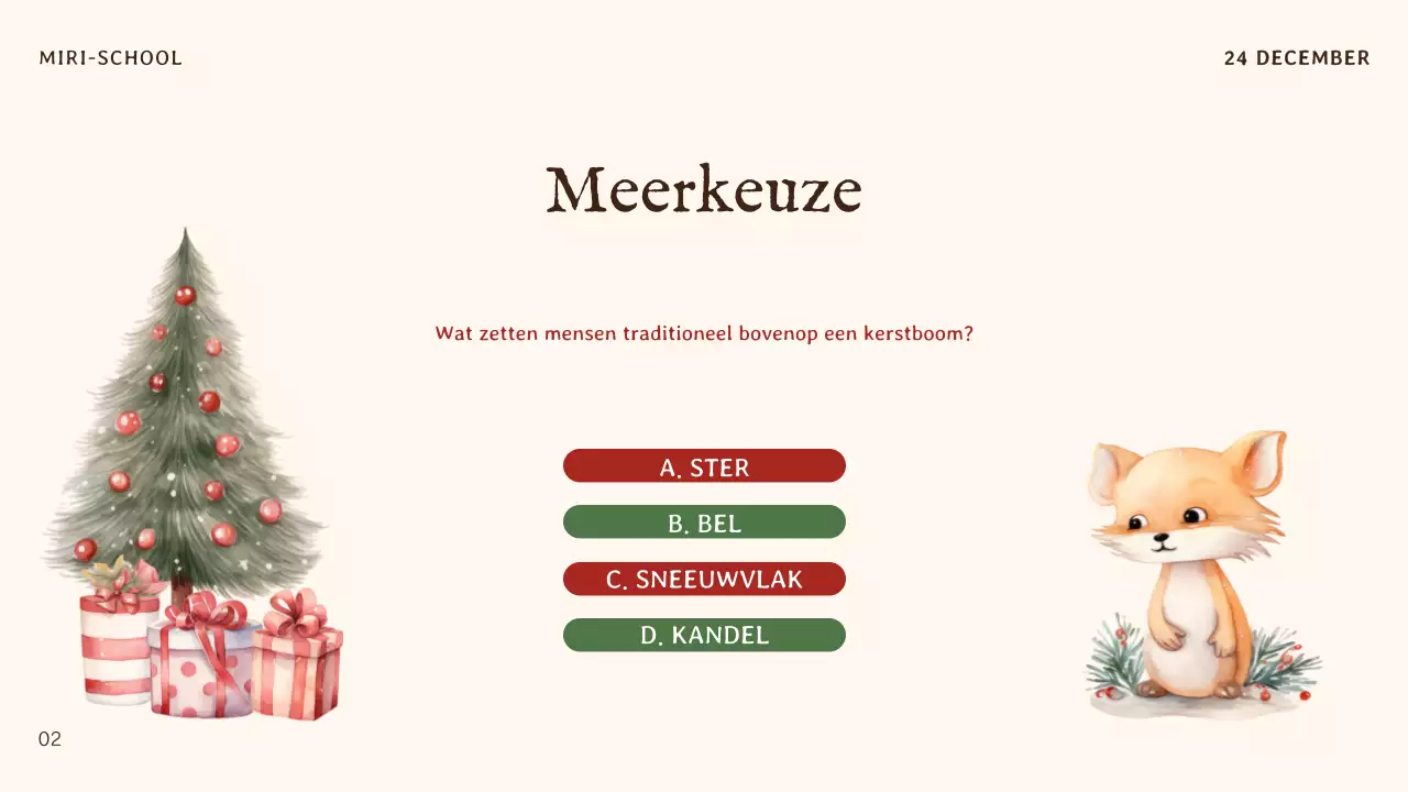 beige traditionele kerstuitnodiging