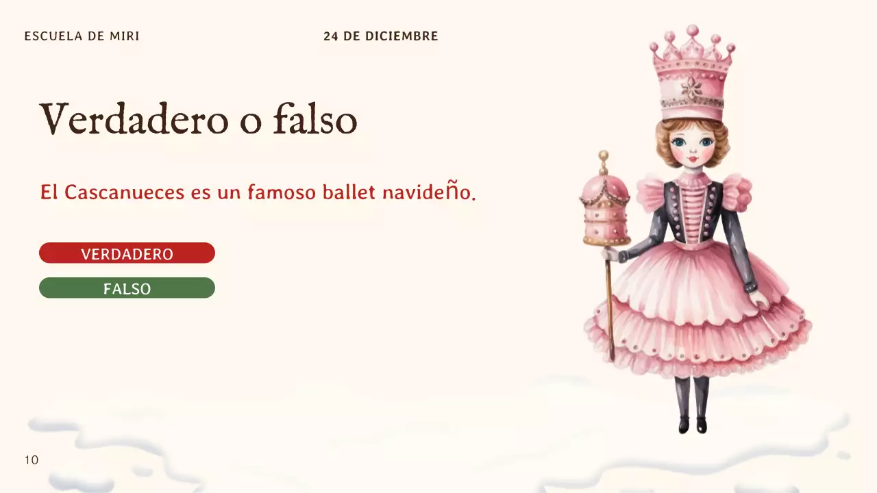 beige invitación tradicional de Navidad