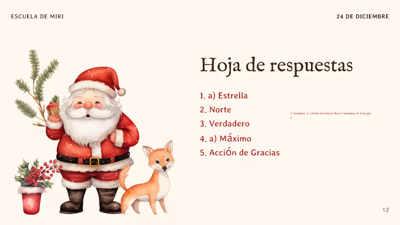 beige invitación tradicional de Navidad