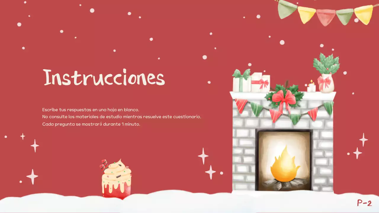 Invitación al concurso navideño rojo