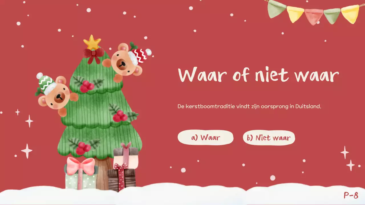 Uitnodiging rode feestelijke kerstquiz