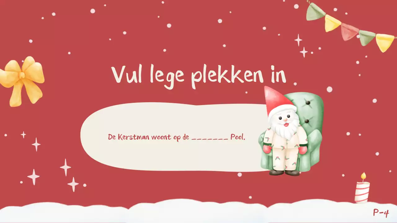 Uitnodiging rode feestelijke kerstquiz