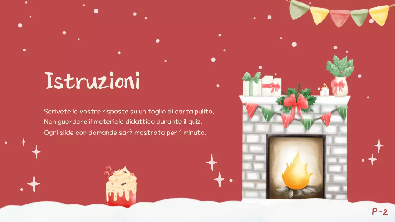 Invito a un quiz natalizio rosso e festoso