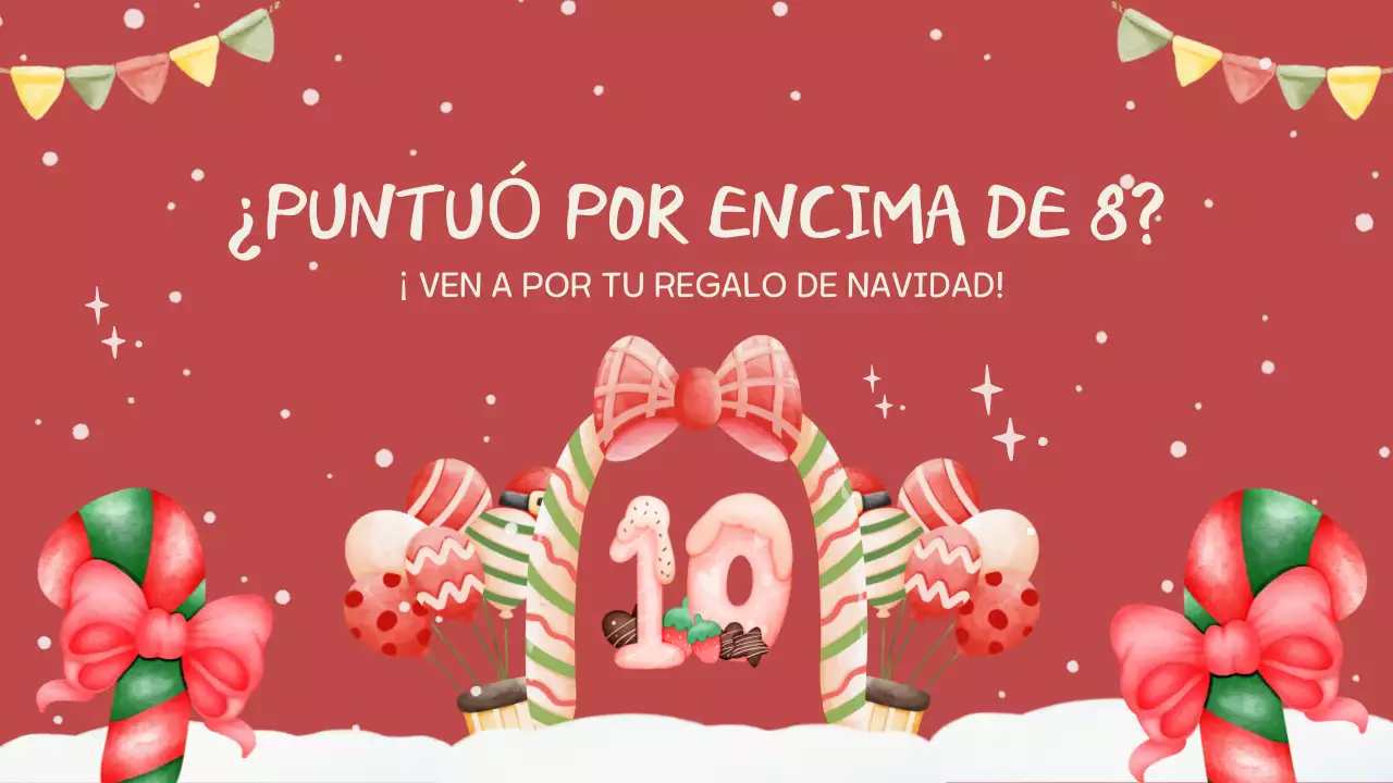 Invitación al concurso navideño rojo