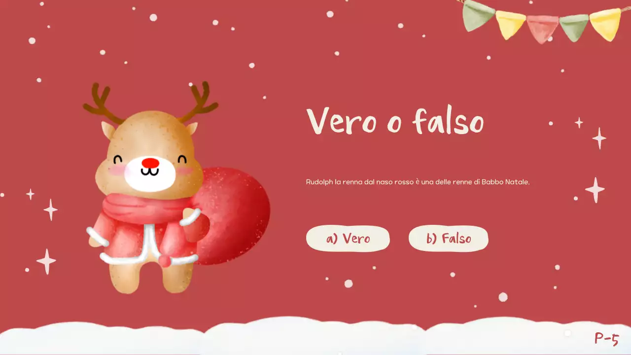 Invito a un quiz natalizio rosso e festoso