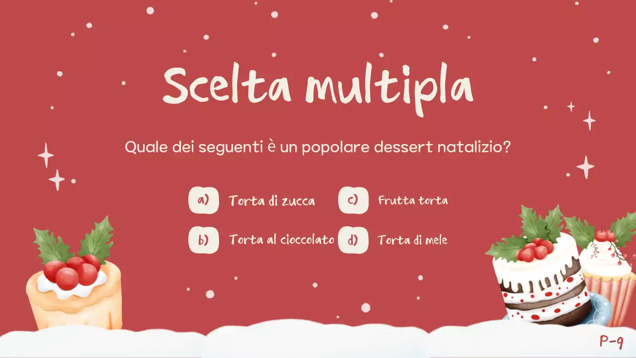 Invito a un quiz natalizio rosso e festoso