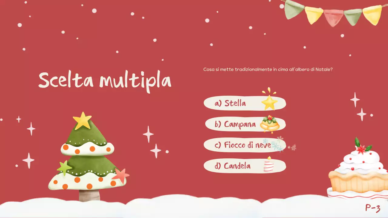 Invito a un quiz natalizio rosso e festoso