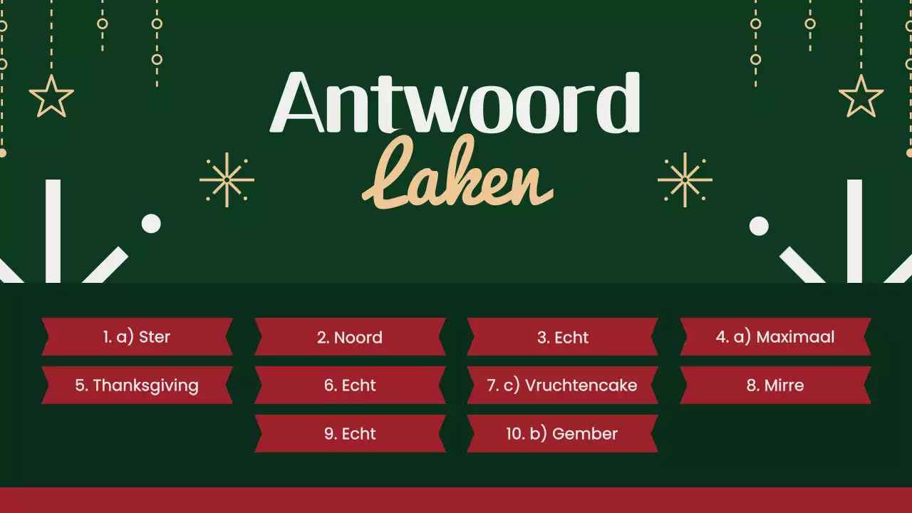 feestelijke groene kerstvragen