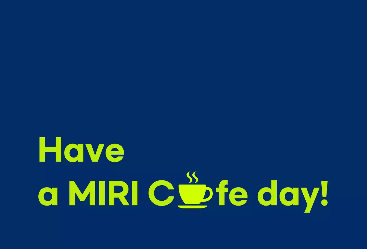 ネイビー モダン カフェ ポスター