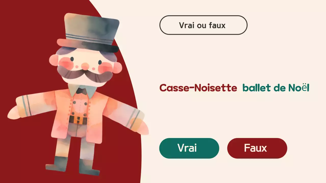 Red Beige Illustration Christmas Quiz